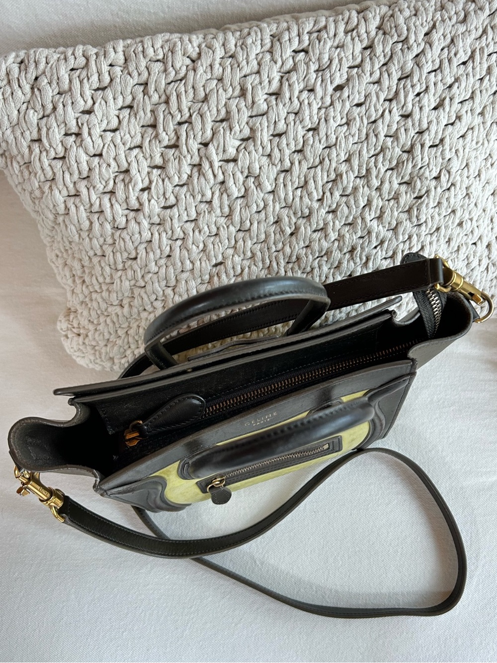 Céline Nano Mini Luggage Tricolor Tote - Picture 12 of 16